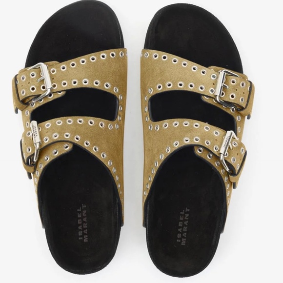 Isabel Marant Lennyo Suede Platform Sandals 38 - Picture 2 of 7